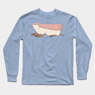 Pink fairy armadillo cartoon illustration Long Sleeve T-Shirt